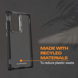 EFM Cayman Case Armour with D3O BIO for Samsung Galaxy S24 Ultra - Carbon - Top-Down View