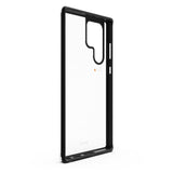 EFM Aspen Case Armour with D3O 5G Signal Plus for Samsung Galaxy S22 Ultra (6.8) - Slate Clear - 45-Degree Angle