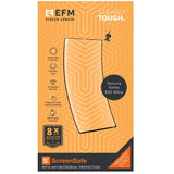 EFM ScreenSafe Film Screen Armour with D3O for Samsung Galaxy S22 Ultra (6.8) - Clear/Black - Front View
