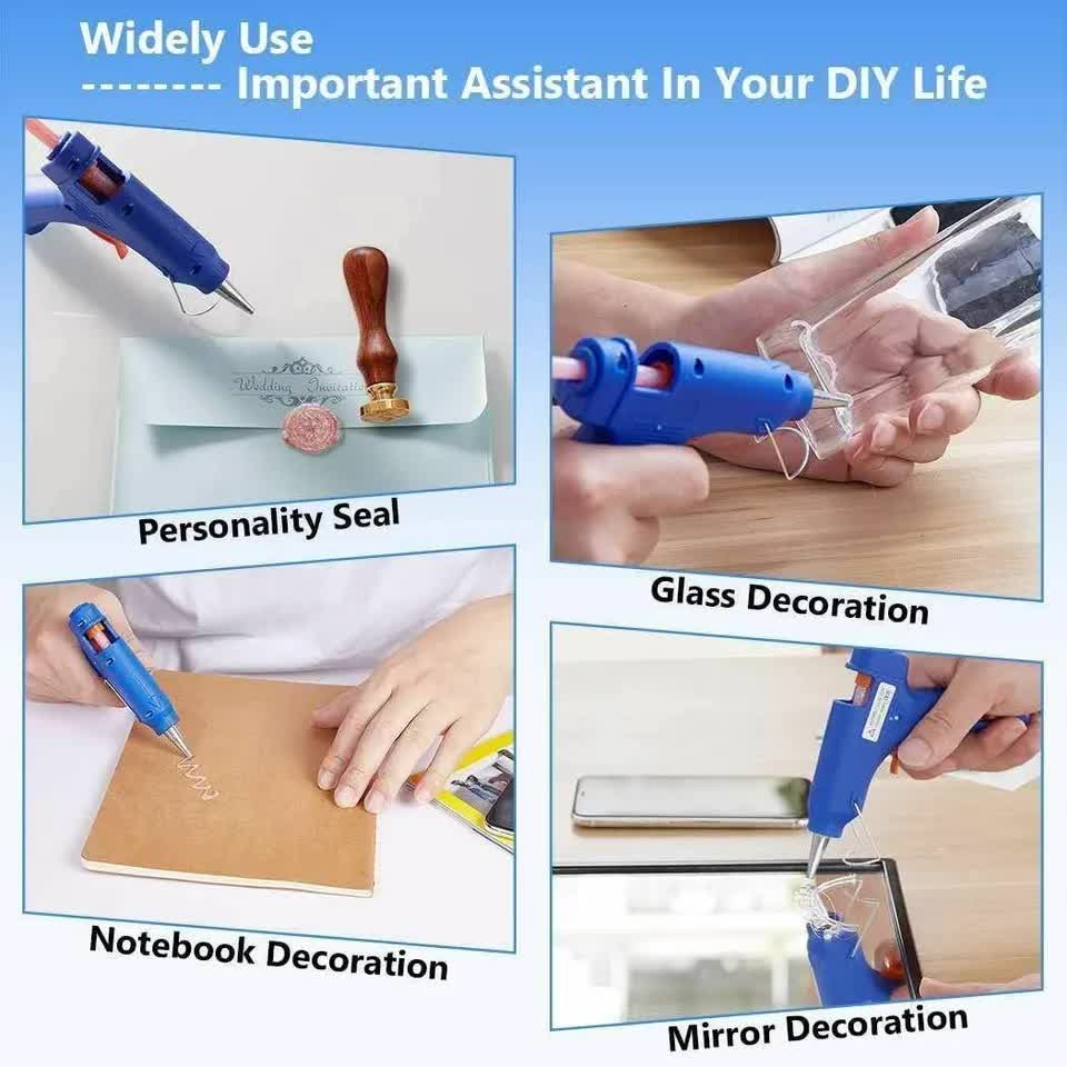 10 X HOT MELT GLUE GUN TRIGGER ADHESIVE WITH STICKS REPAIR KIT FOR USE