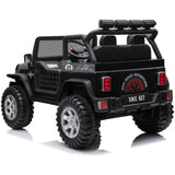 12 Jeep Inspired Ride On Car Kids Fairyland Adventure - Black - Top-Down View