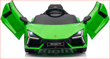 Lamborghini Revuelto Licensed Ride on 12V Remote Control Power Battery Car With Scissor door ??Green