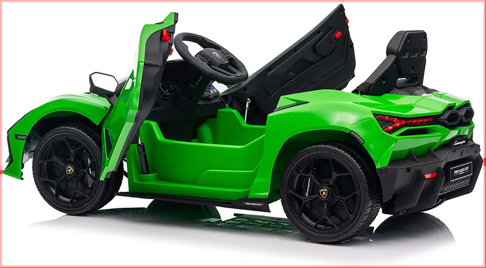 Lamborghini Revuelto Licensed Ride on 12V Remote Control Power Battery Car With Scissor door ??Green