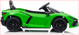 Lamborghini Revuelto Licensed Ride on 12V Remote Control Power Battery Car With Scissor door – Green - Top-Down View