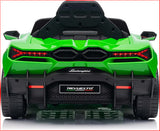 Lamborghini Revuelto Licensed Ride on 12V Remote Control Power Battery Car With Scissor door – Green - 45-Degree Angle