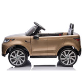 Land Rover Licensed 12V Electric Ride On kids Toy Car – Champagne - Close-Up Angle