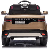 Land Rover Licensed 12V Electric Ride On kids Toy Car – Champagne - Low Angle
