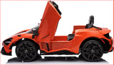 12V Licensed McLaren 765LT Kids Ride On Sports Electric Car - Top-Down View