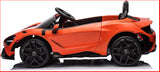 12V Licensed McLaren 765LT Kids Ride On Sports Electric Car - Rear View