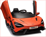 12V Licensed McLaren 765LT Kids Ride On Sports Electric Car - Close-Up Angle