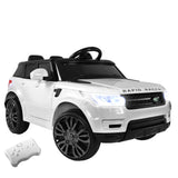 KIDS Ride-On Car Electric Battery KIDS Toy Powered w/ Remote 12V White - Front View