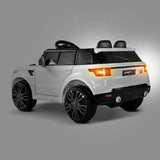 KIDS Ride-On Car Electric Battery KIDS Toy Powered w/ Remote 12V White - Top-Down View