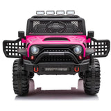 Jeep Off Road Inspired Ride On Car Kids Fairyland Adventure – Pink - Top-Down View