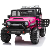 Jeep Off Road Inspired Ride On Car Kids Fairyland Adventure – Pink - 45-Degree Angle