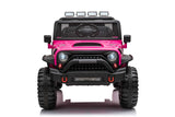 Jeep Off Road Inspired Ride On Car Kids Fairyland Adventure – Pink - Close-Up Angle
