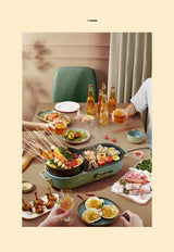 BEAR Multi-functional 2-in-1 Cooking Hot Pot And Griddle Barbecue Machine DKL-C15L1 - Extra Image