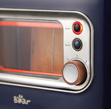 BEAR Double Slots Bread Toaster With Glass Window DSL-C02X1 - Side View