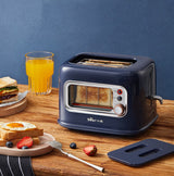BEAR Double Slots Bread Toaster With Glass Window DSL-C02X1 - Rear View
