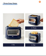 BEAR Double Slots Bread Toaster With Glass Window DSL-C02X1 - Extra Image