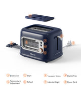 BEAR Double Slots Bread Toaster With Glass Window DSL-C02X1 - Extra Image