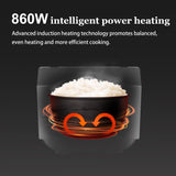 BEAR 4 Litre Intelligent Power Heating Rice Cooker DFB-Q40R5 - Front View
