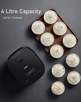 BEAR 4 Litre Intelligent Power Heating Rice Cooker DFB-Q40R5 - Close-Up Angle