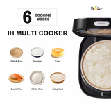 BEAR 4 Litre Intelligent Power Heating Rice Cooker DFB-Q40R5 - Low Angle