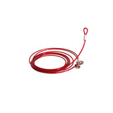 3M Dog Tie Out Cable Leash Lead Tangle Free Outdoor Yard Walking Runing-Red - Side View