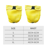 Ondoing Dog Hygiene Diapers Washable Reusable Nappy Pants Sanitary Shorts Heat Panties - Rear View