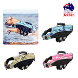 Ondoing Dog Life Jacket Lifesaver Pet Safety Vest Swimming Boating Float Aid Buoyancy - Top-Down View