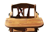 Adjustable/Hi Lo High Chair (Acacia) - 45-Degree Angle