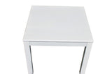 White Square Table - Side View