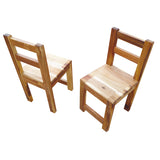 Acacia Standard Chair Natural - Rear View