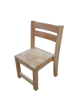 Rubberwood Stacking Chairs - Rear View