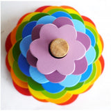 Stacking Flowers - Top-Down View