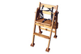 Baby High Chair (Acacia) - 45-Degree Angle