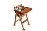 Baby High Chair (Acacia) - Rear View