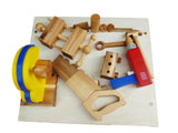 Wooden Work Bench - Top-Down View
