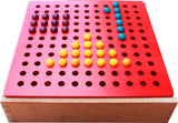 Froebel Gifts J2- Pegs And Lacing Box - 45-Degree Angle