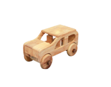 Natural Wooden Car - Front View