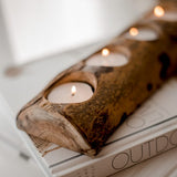 Tree candle holder - 4 holes - Front View