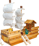Wooden Pirate Ship - Side View