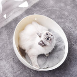 Cozy Modern Cat Sphere Nest Bed - Front View