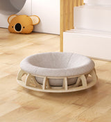 Wooden Multi-Function Cat and Dog Nest Bed - Side View