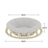 Wooden Multi-Function Cat and Dog Nest Bed - Top-Down View
