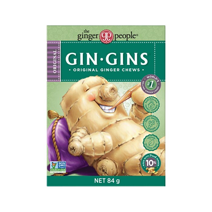 Gin Gins Ginger Candy Chewy Original 12x84g