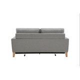 SHASA 2 Seater Pull-out Sofa bed Grey celadon - 45-Degree Angle