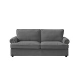 PHEBE 3 Seater Sofa bed with Separate Foam Mattress- Corduroy Dark grey - Top-Down View