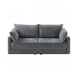 COMFY 3 Seater Sofa bed Queen Grey - Front View