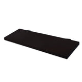 Folding Exercise Floor Mat Dance Yoga Gymnastics Training Home Judo Pilates Gym - Black - Front View